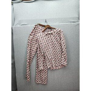 Mayfair Womens Medium Polka Dot Pajama Set